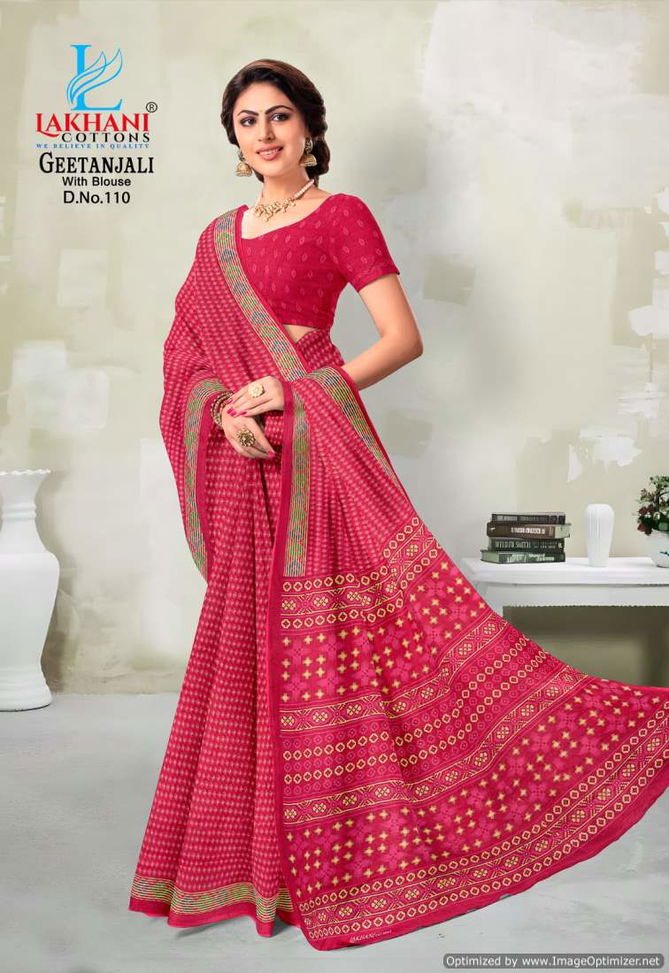 Geetanjali By Lakhani Heavy Cotton Printed Sarees Wholesalers In Delhi